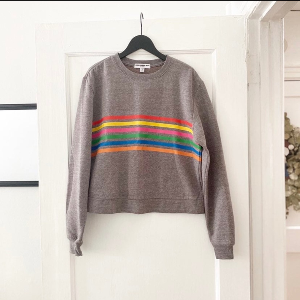 Sub_Urban Riot Rainbow Crew Neck